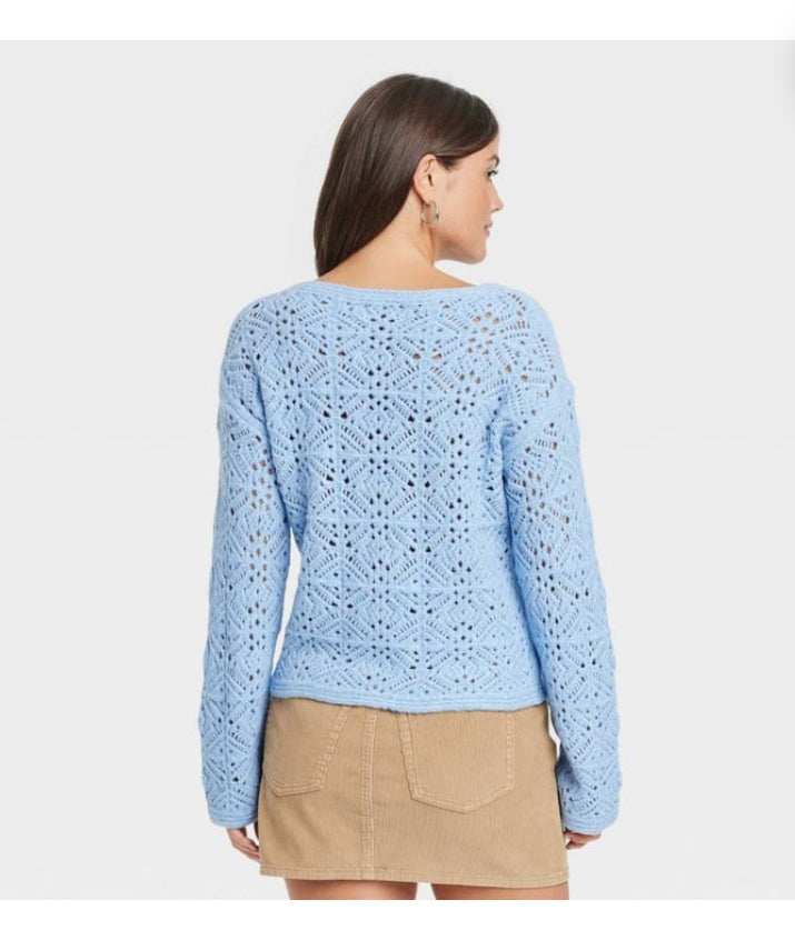 Universal Thread
Women's Boat Neck
Openwork Pullover
Sweater