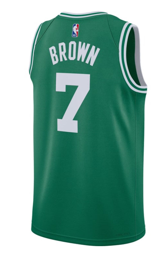 Nike ijumpman Men's Boston
iCeltics Jaylen Brown #7
Green Dri-FIT Swingman
Jersey XXL