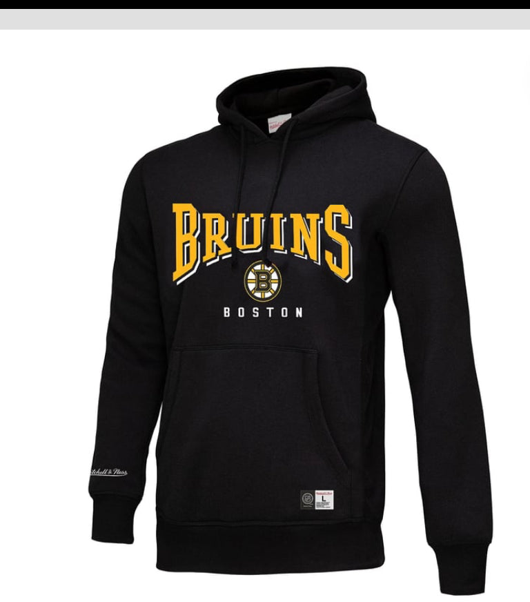 Mitchell & Ness ijumpman Men's Adults Black Boston iBruins All in Pullover Hoodie