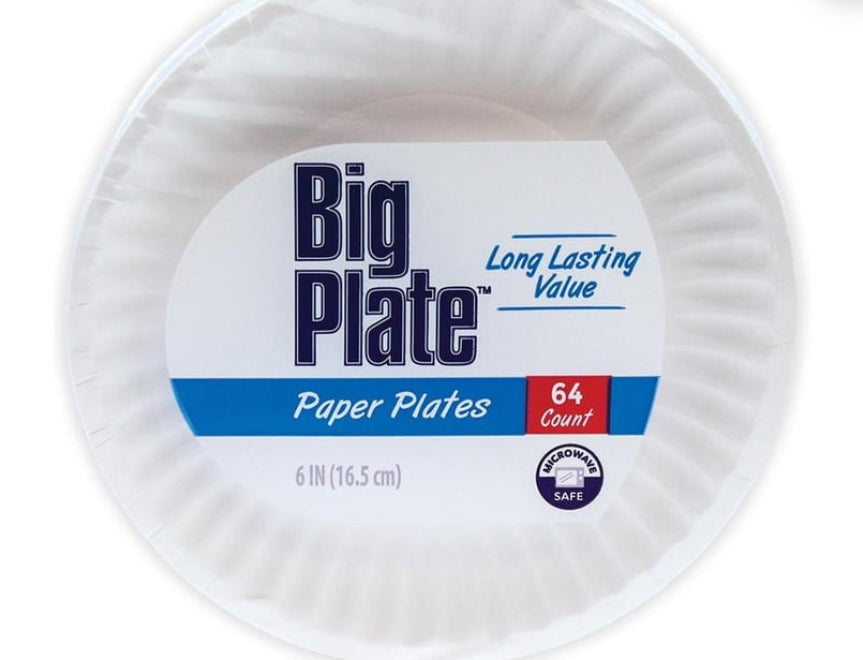 Big Plate Paper Plate (64ct)