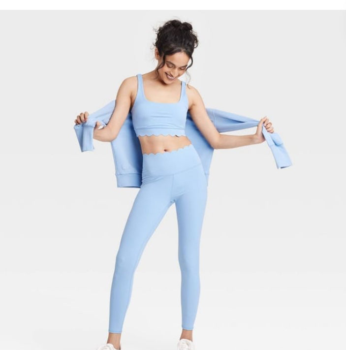 JoyLab Women's Scallop Detail High-Rise
7/8 Leggings