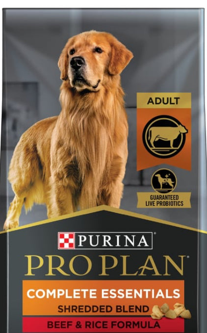 Purina Essentials Shredded Blend Adult Dog Food Beef and Rice