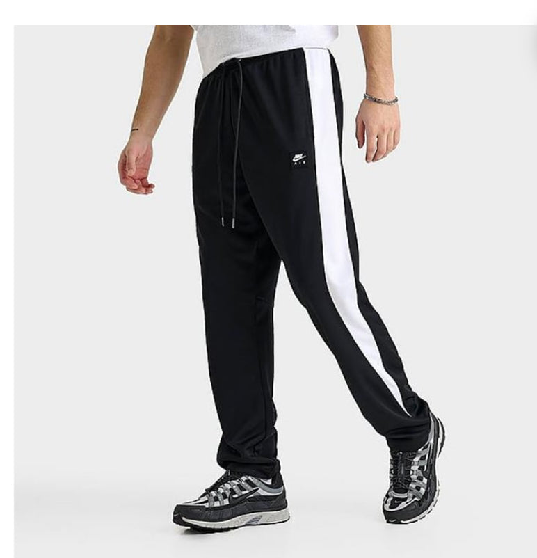 ijumpman Men's Nike Air Poly-Knit Track Pants Black/White/ White