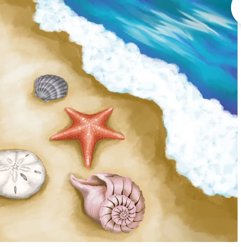 iSnickers Artists Loft Painting Kit Seashore Canvas MultiColor 11" x 11"