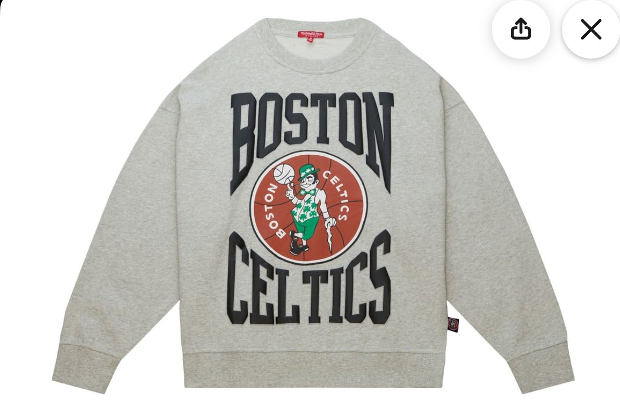 Mitchell & Ness Mitchell and Ness Women's Boston iCeltics Logo Crewneck Sweatshirt