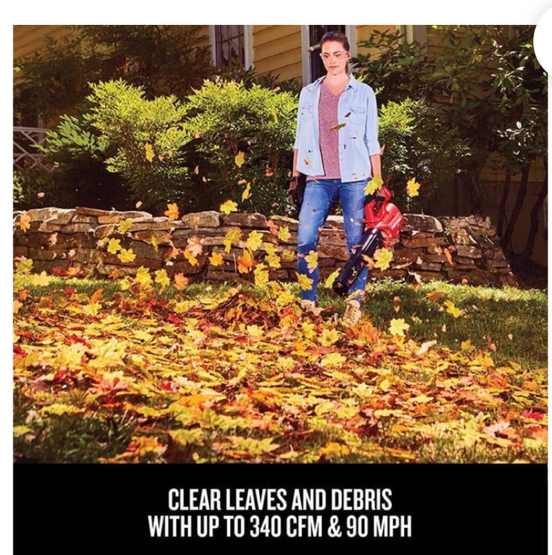 iTupac Craftsman CMCBL700D1 Handheld Axial 90 MPH Max 340 CFM 90 V20 Leaf Blower kit with Battery & Charge -