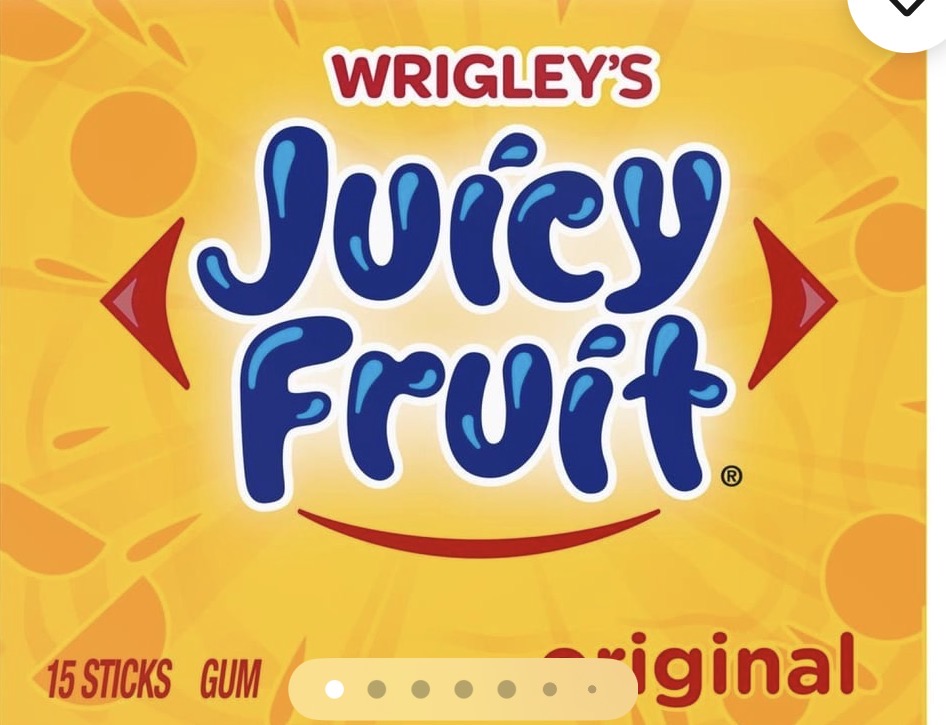 Juicy Fruit Original Bubble Gum Sticks