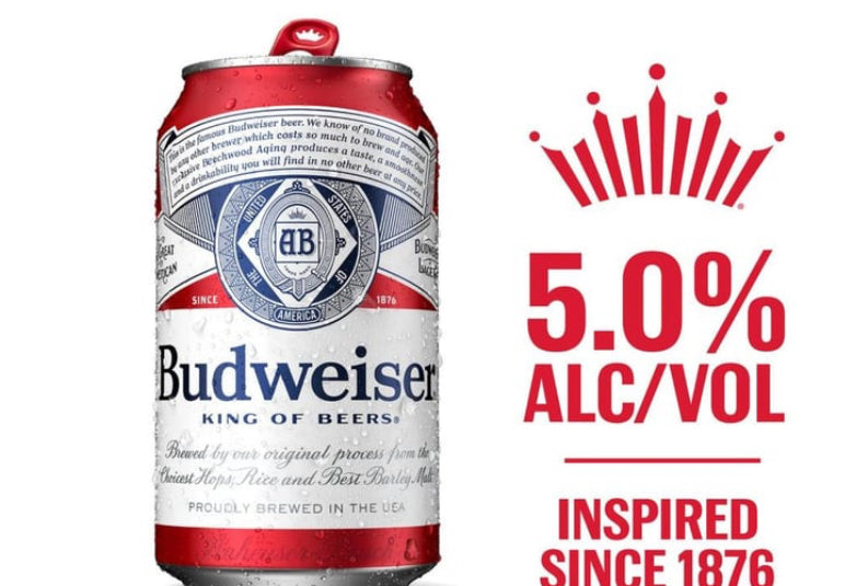 iBudweiser American
Lager Cans (12 fl oz x 30 ct)