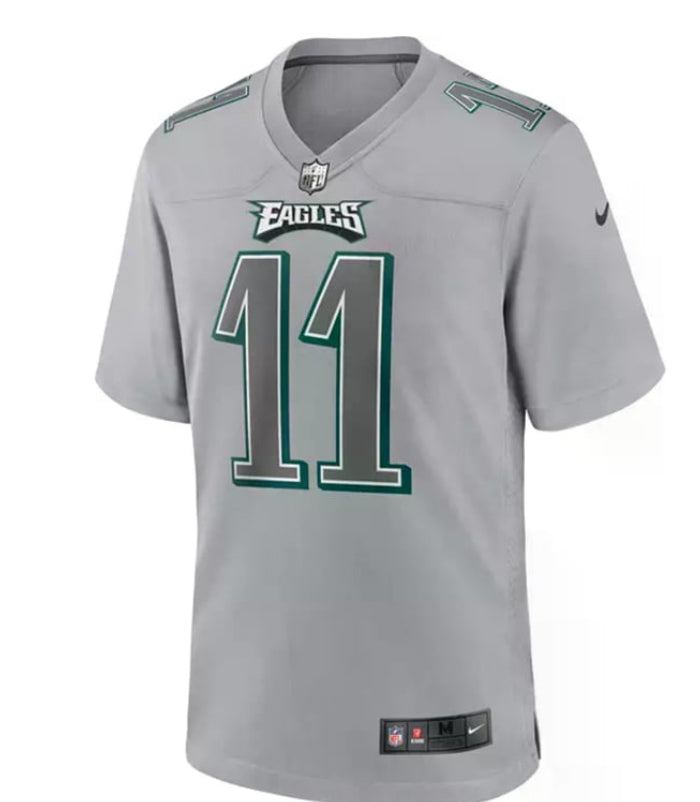 Nike Men's Philadelphia Eagles A.J. Brown #11
Atmosphere Grey Game
Jersey L