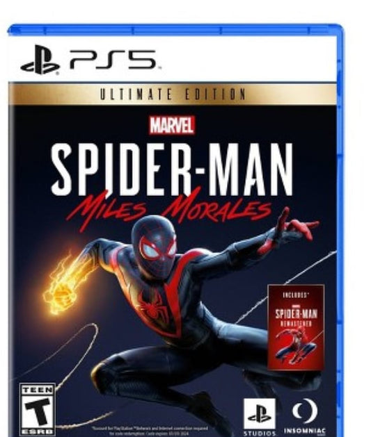 Playstation Marvel Spider
Man: Mile Morales
Ultimate Edition
Playstation 5 Game