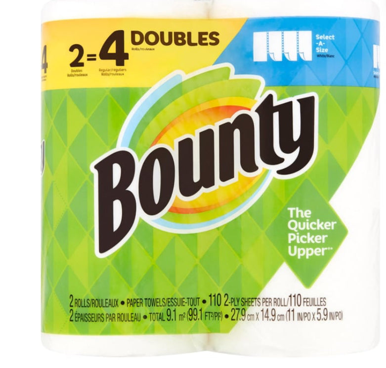 Bounty Select a Size Paper Towels 2 ply 110 sheets per Double roll (2ct)