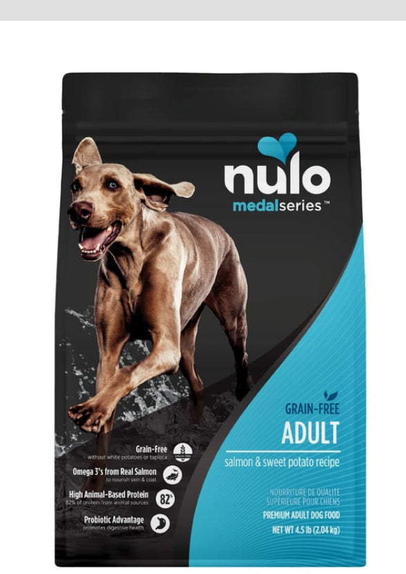 Nulo MedalSeries Salmon
& Sweet Potato Adult
Dog Food Natural Grain
Free