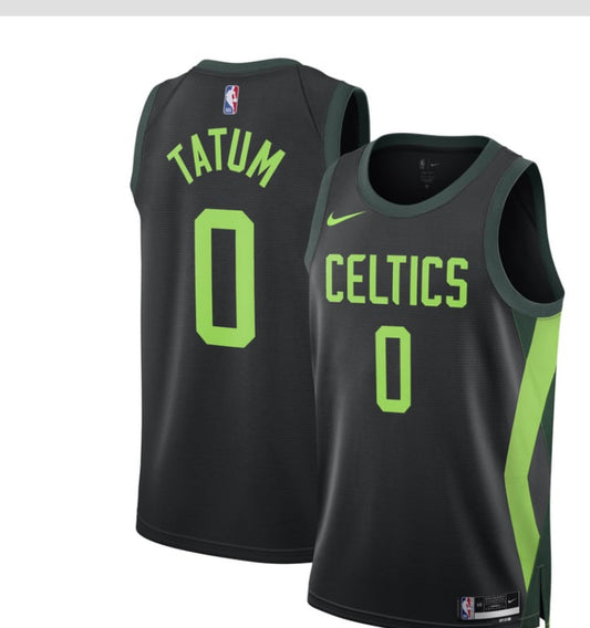 Nike Ijumpman Men's Adults Black
2024-25 City Edition
Boston iCeltics Jayson
Tatum #0 Jersey