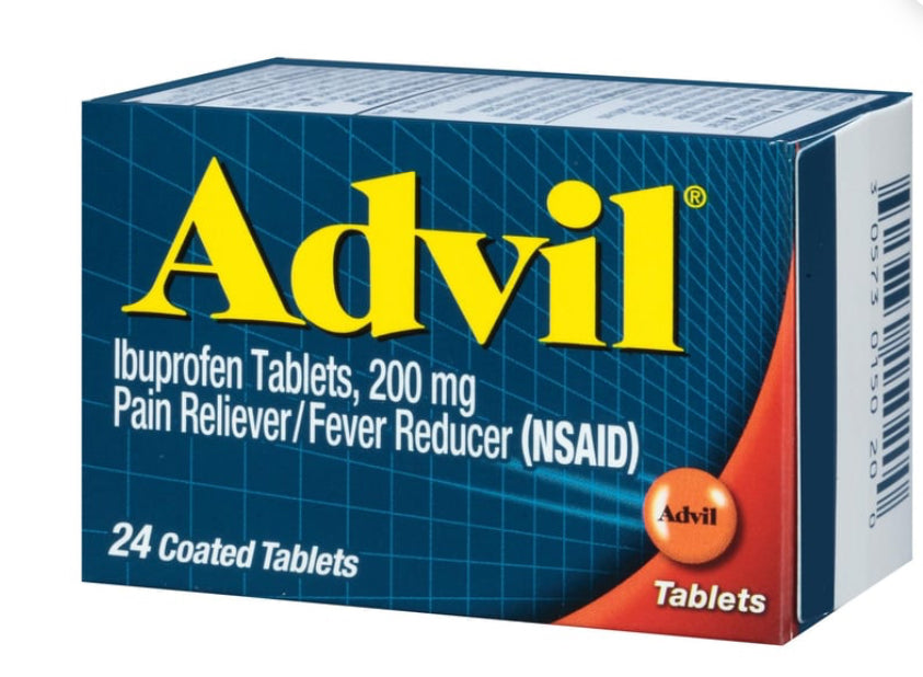 Advil Pain & Fever Relief
Ibuprofen 200 mg
Coated Tablets (24 ct)