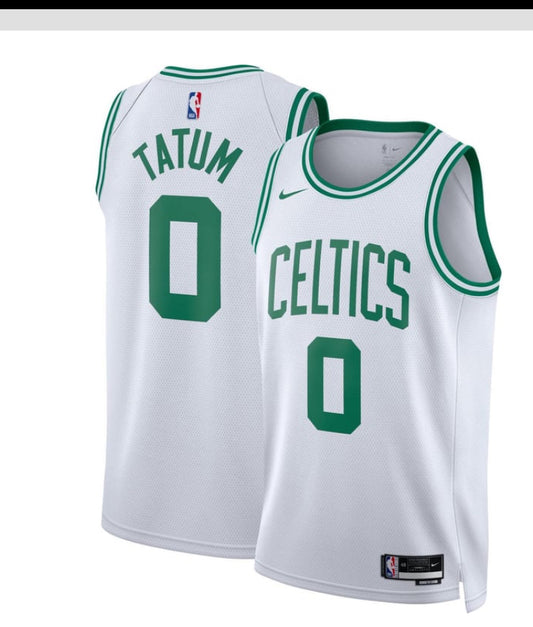 Nike ijumpman Men's Boston
iCeltics Jayson Tatum #0
White Dri-FIT Swingman
Jersey XXL