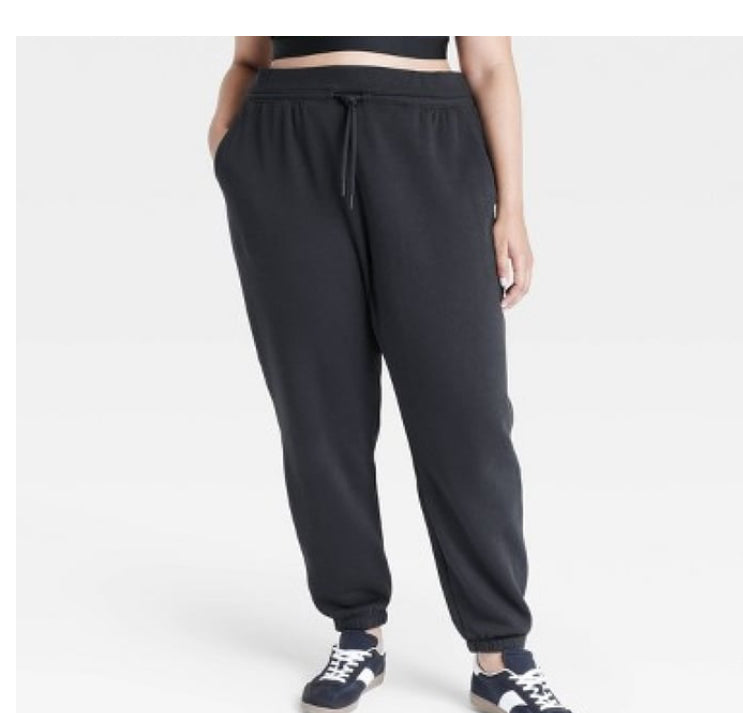 All in Motions Women’s High Rise Fleece Jogger Sweatpants