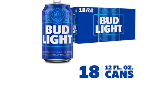 Bud Light Beer Cans (12 fl
oz x 18 ct)