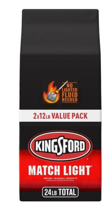 Kingsford Match Light 2-Pack 12lb Charcoal Briquettes