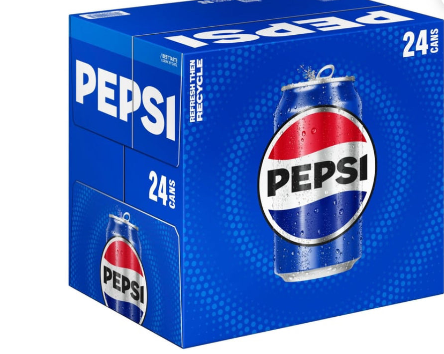 Pepsi Cola Soda Cans 12oz (24ct)