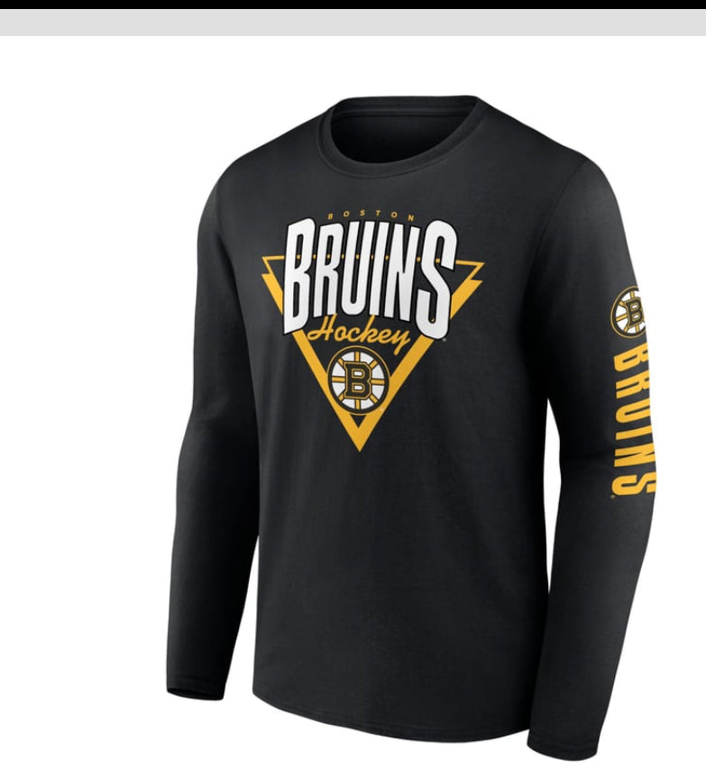 Fanatics Adult Black NHL
Boston Bruins Headline
Long Sleeve Shirt