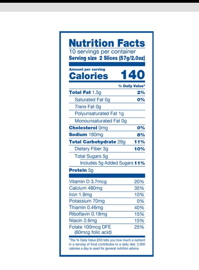 Wonder Sliced Classic White Sandwich Bread
Loaf (20 oz)