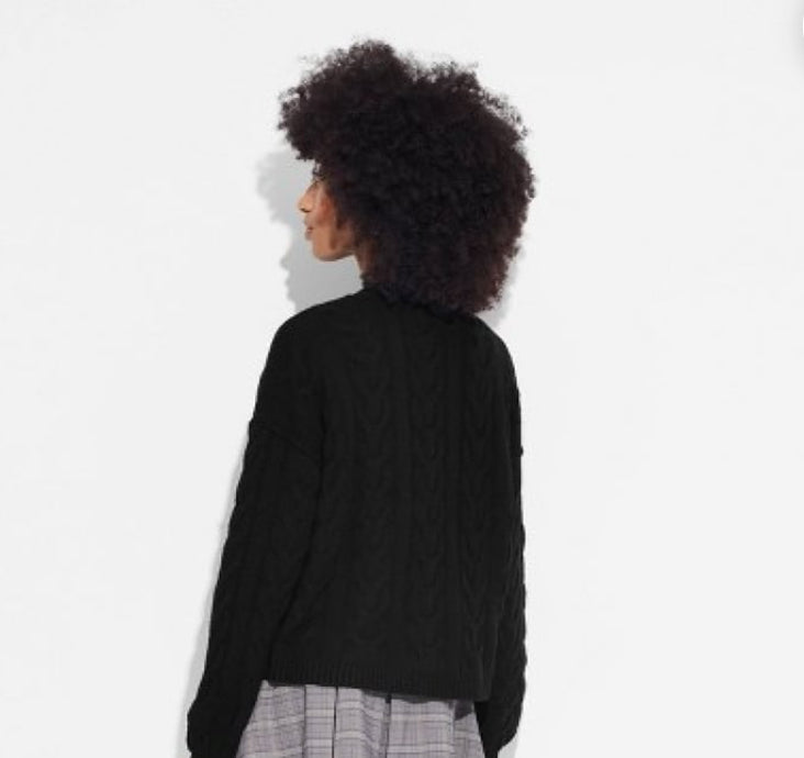 Wild Fable Women's Oversized Cable  Sweater Cardigan