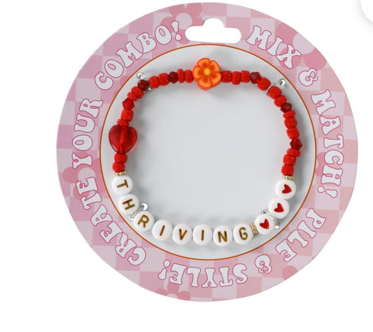 Beaded friendship “Thriving” bracelet