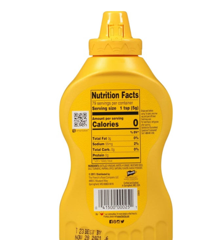 French's Classic Yellow
Mustard (14 oz)