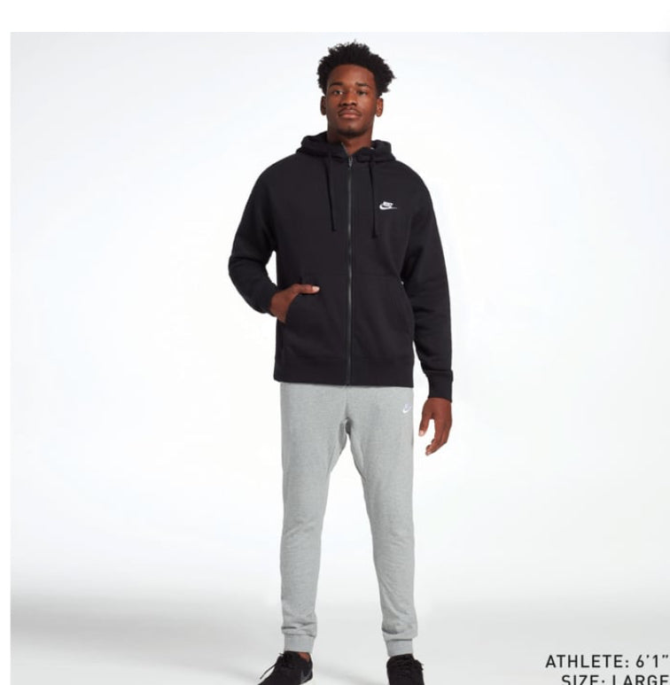 Nike ijumpman Men's Sportswear
Club Fleece Full-Zip
Hoodie