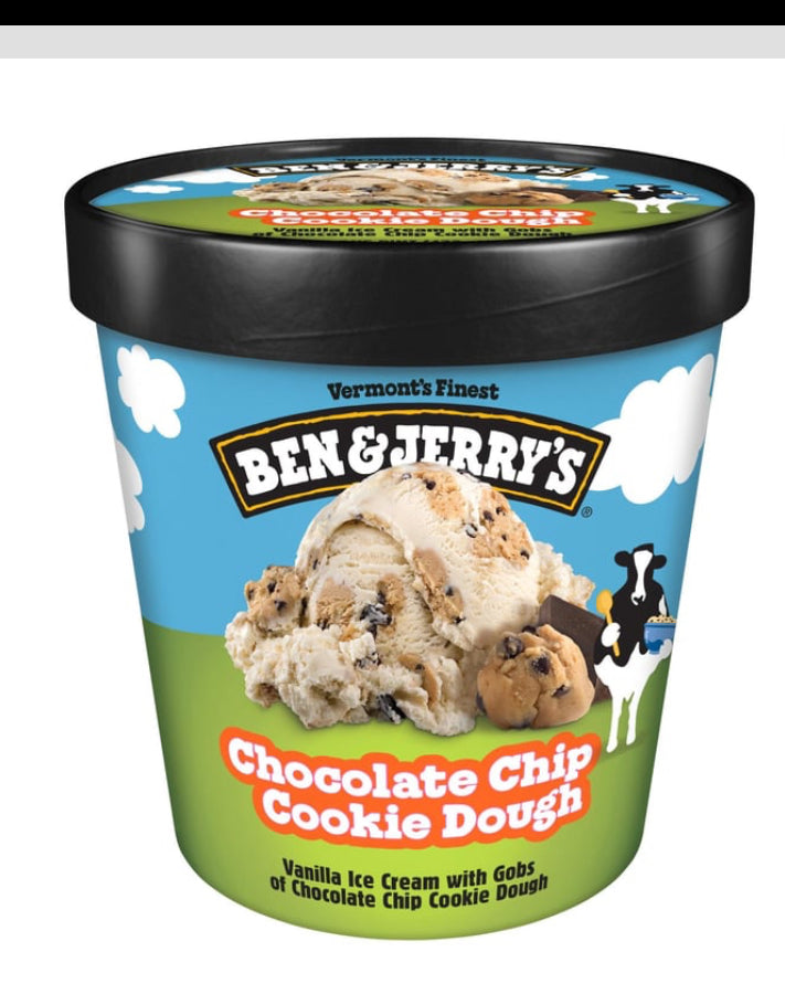 Ben and Jerry’s Chocolate Chip Cookie Dough Ice Cream (1pt)