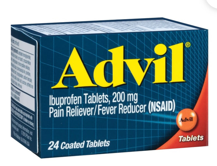 Advil Pain & Fever Relief
Ibuprofen 200 mg
Coated Tablets (24 ct)