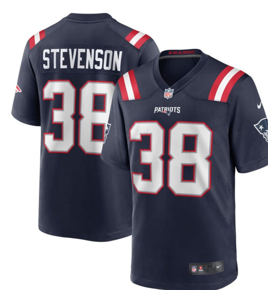 Nike ijumpman Men's New England
Patriots Rhamondre Stevenson #38 Navy
Game Jersey