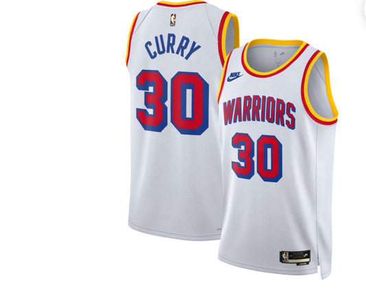 Nike ijumpman Men's Adults White Golden State Warriors
Steph Curry #30
Hardwood Classic Jersey