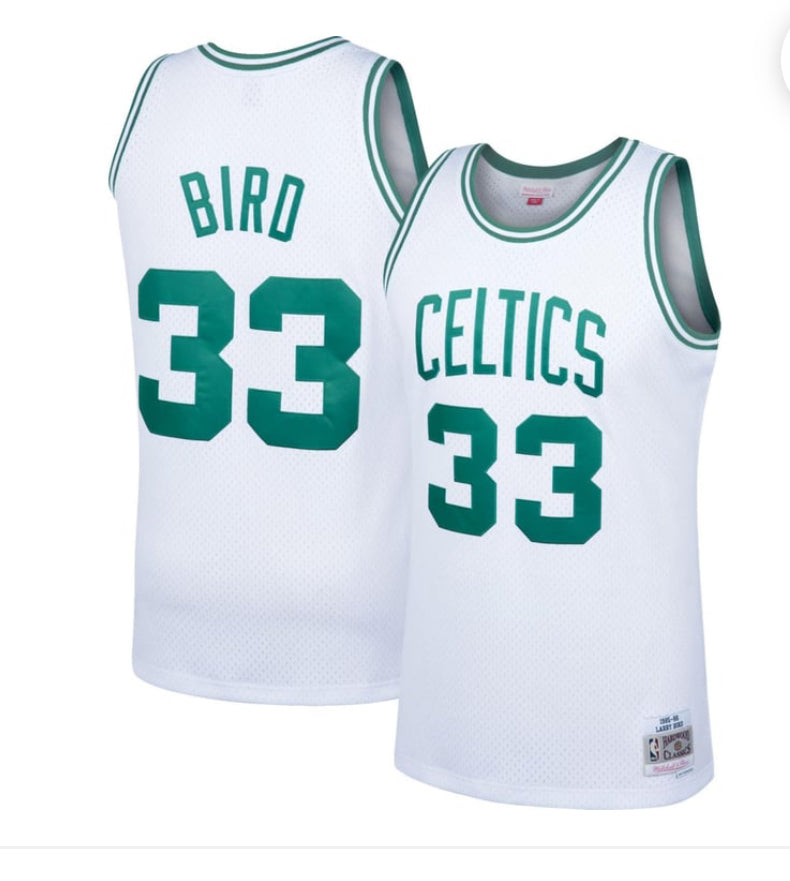 Mitchell & Ness Men's Swingman Jersey Boston
Celtics Larry Bird #33
XXL White