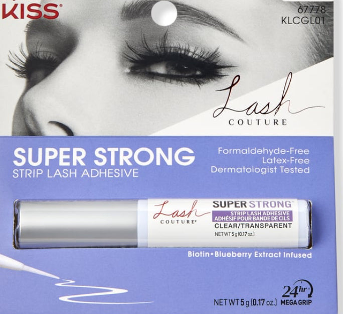 Kiss Lash Couture Strip Lash Adhesive Clear .17 Oz