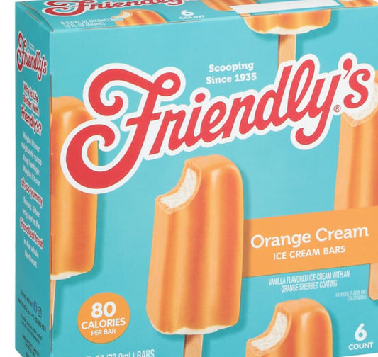 Friendly’s Orange Cream Ice Cream Bars