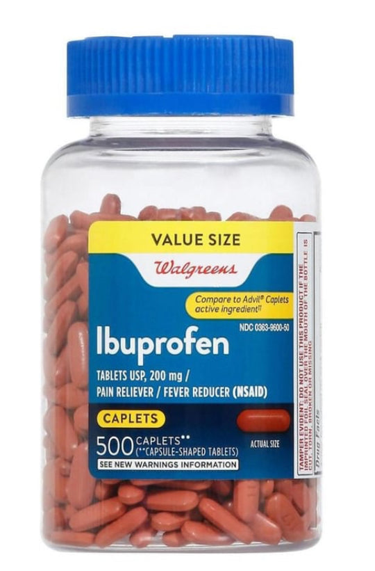 Walgreens Ibuprofen 200 mg Tablets USP (500 ct)