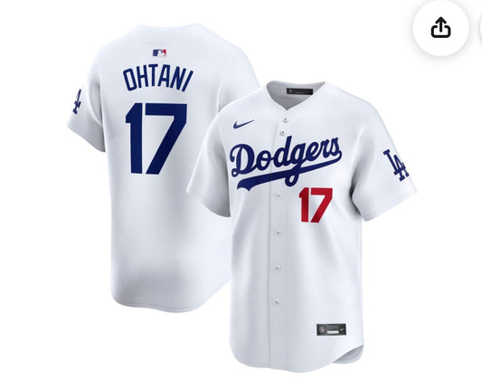 Nike Men's Los Angeles Dodgers Shohei Ohtani
#17 White Limited Home
Jersey S