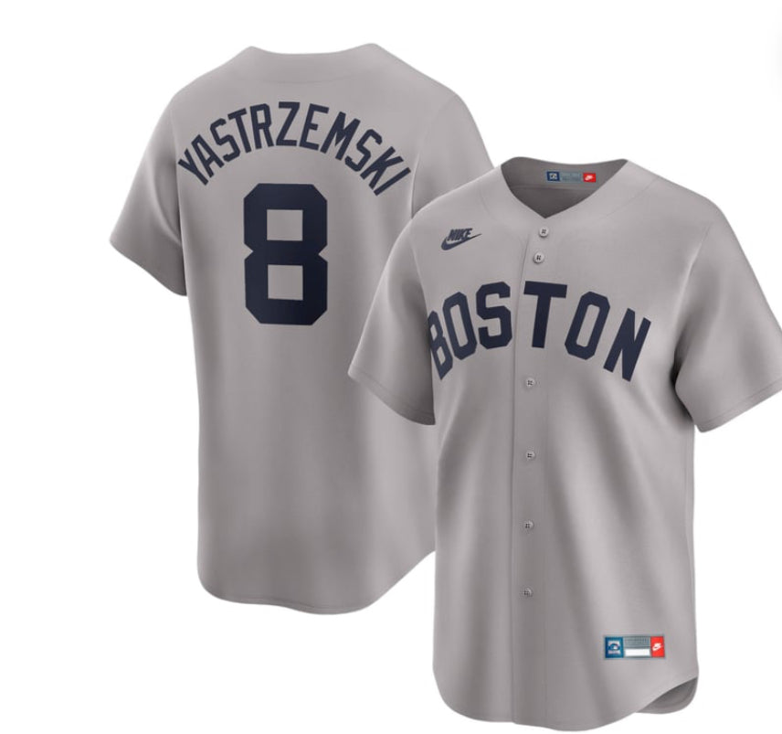 Nike Men's Grey Boston Red Sox Carl Yaztrzemski
#8 Cooperstown Limited
Vapor Jersey