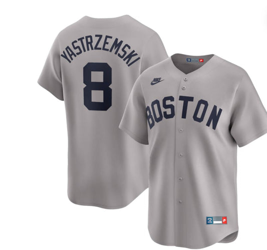 Nike ijumpman Men's Grey Boston iRed Sox Carl Yaztrzemski
#8 Cooperstown Limited
Vapor Jersey