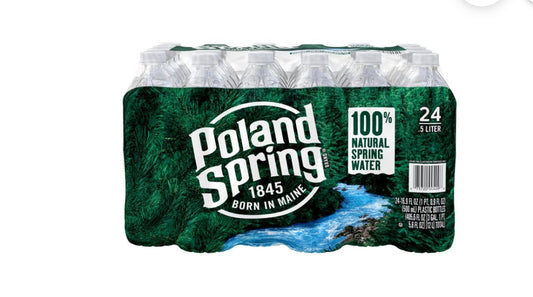 Poland Spring 100% Natural Spring Water
Bottles (16.9 fl oz x 24 ct)