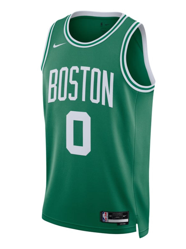 Nike ijumpman Men's Boston
iCeltics Jayson Tatum #0
Green Dri-FIT Swingman
Jersev