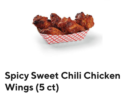 Spicy Sweet Chilli Chicken Wings (5 ct)