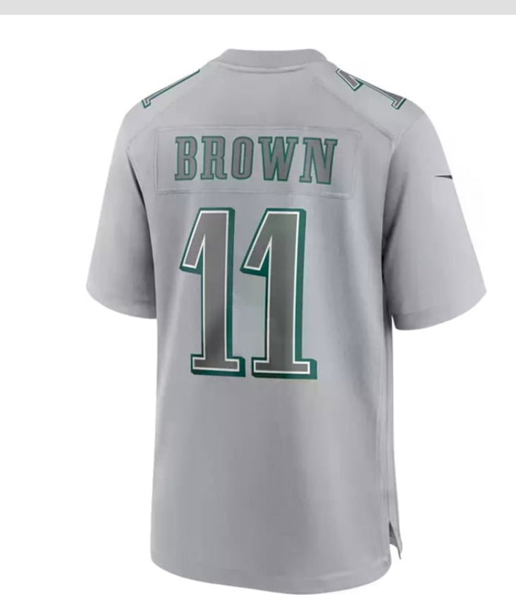 Nike Men's Philadelphia Eagles A.J. Brown #11
Atmosphere Grey Game
Jersey L