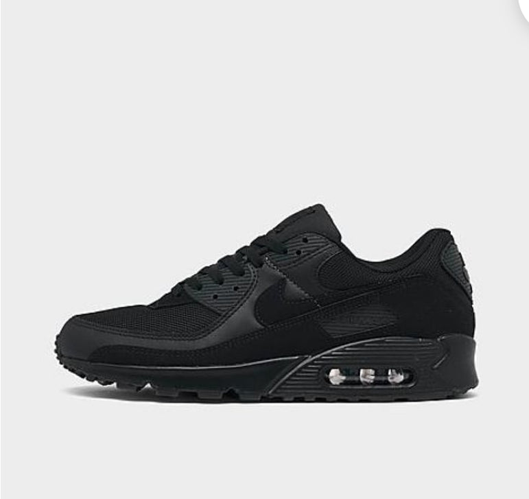 Nike Men's White & Black Air Max 90 Casual Shoes