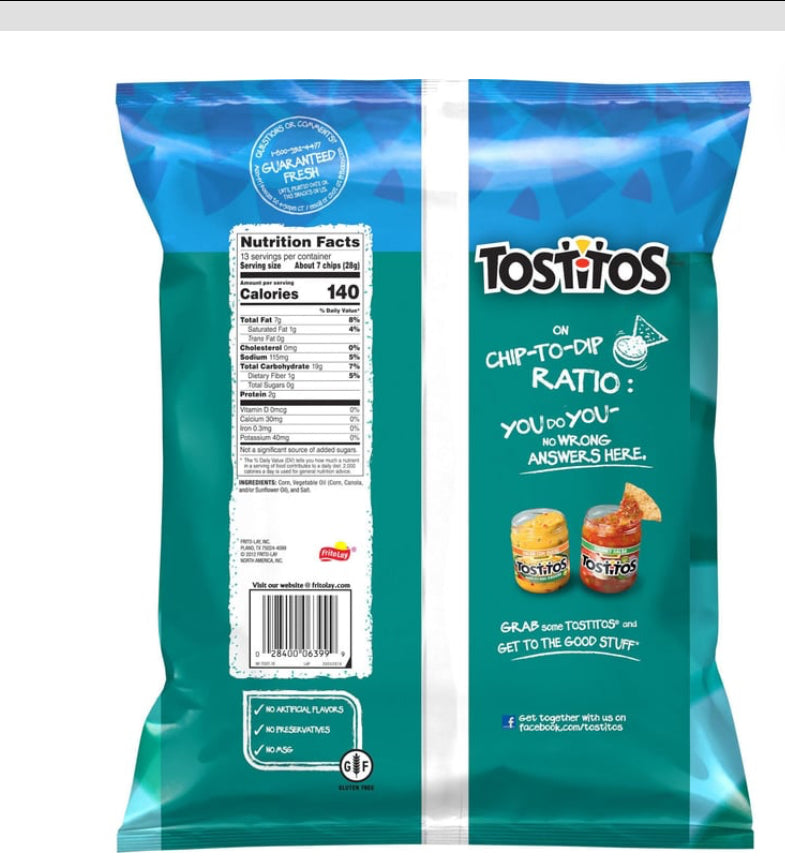 Tostitos Original
Restaurant Style Tortilla
Chips (13 oz)