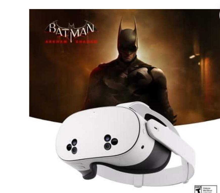 Meta Quest 3S Get
Batman Arkham Shadow & A 3-Month Trial of Meta Quest+ Included 128GB
White All-In-One VR
Headset