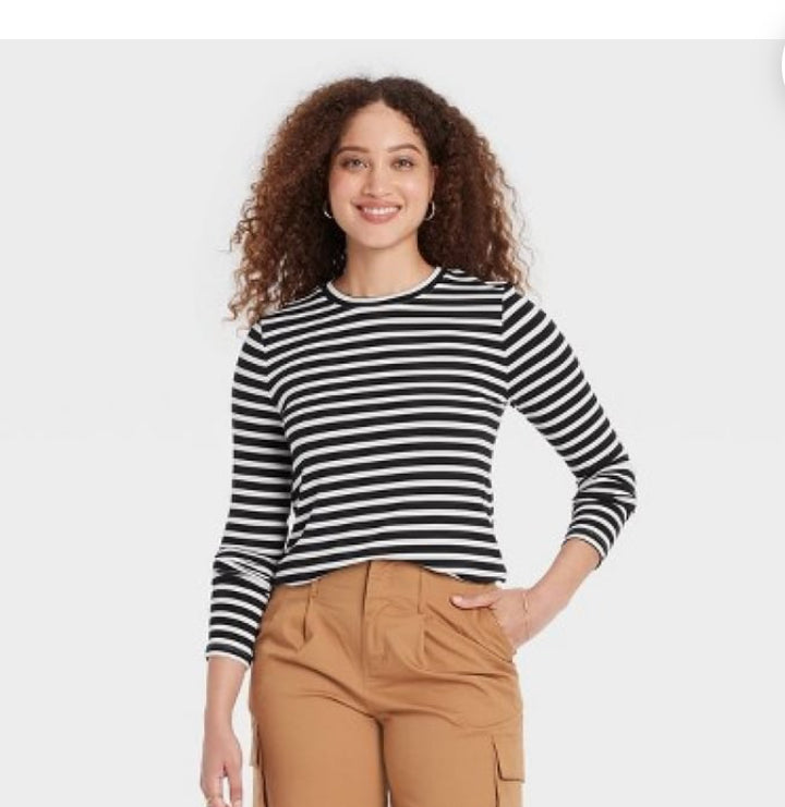 A New Day Women's Long Sleeve
Brushed Knit T-Shirt