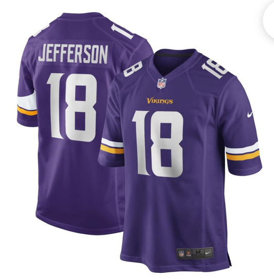 Nike Men's Minnesota
Vikings Justin Jefferson
#18 Home Purple Game
Jersey