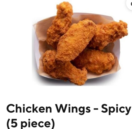 Spicy Chicken Wings. (5 pc)